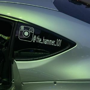 Social Media Car Decal